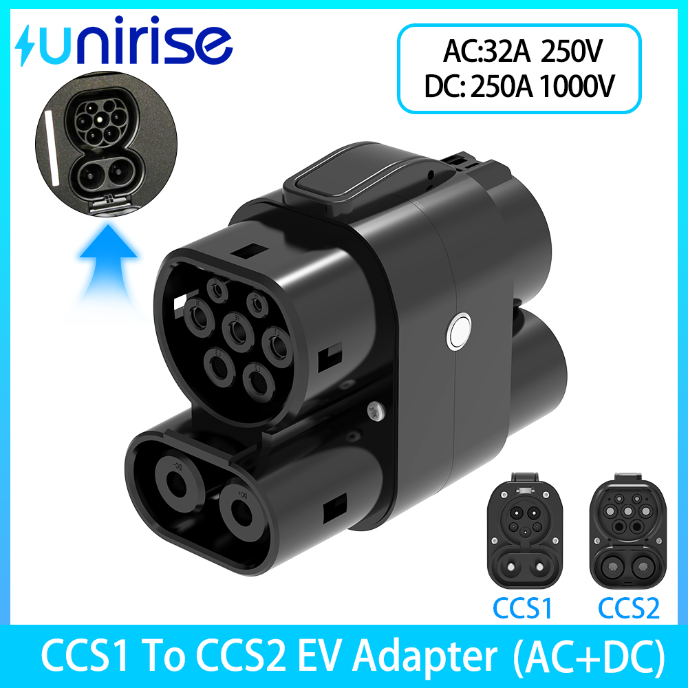 CCS1 to CCS2 EV Adapter AC+DC  - Ccs2 To Ccs1 Fast Charge Adapter 250Kw review and price