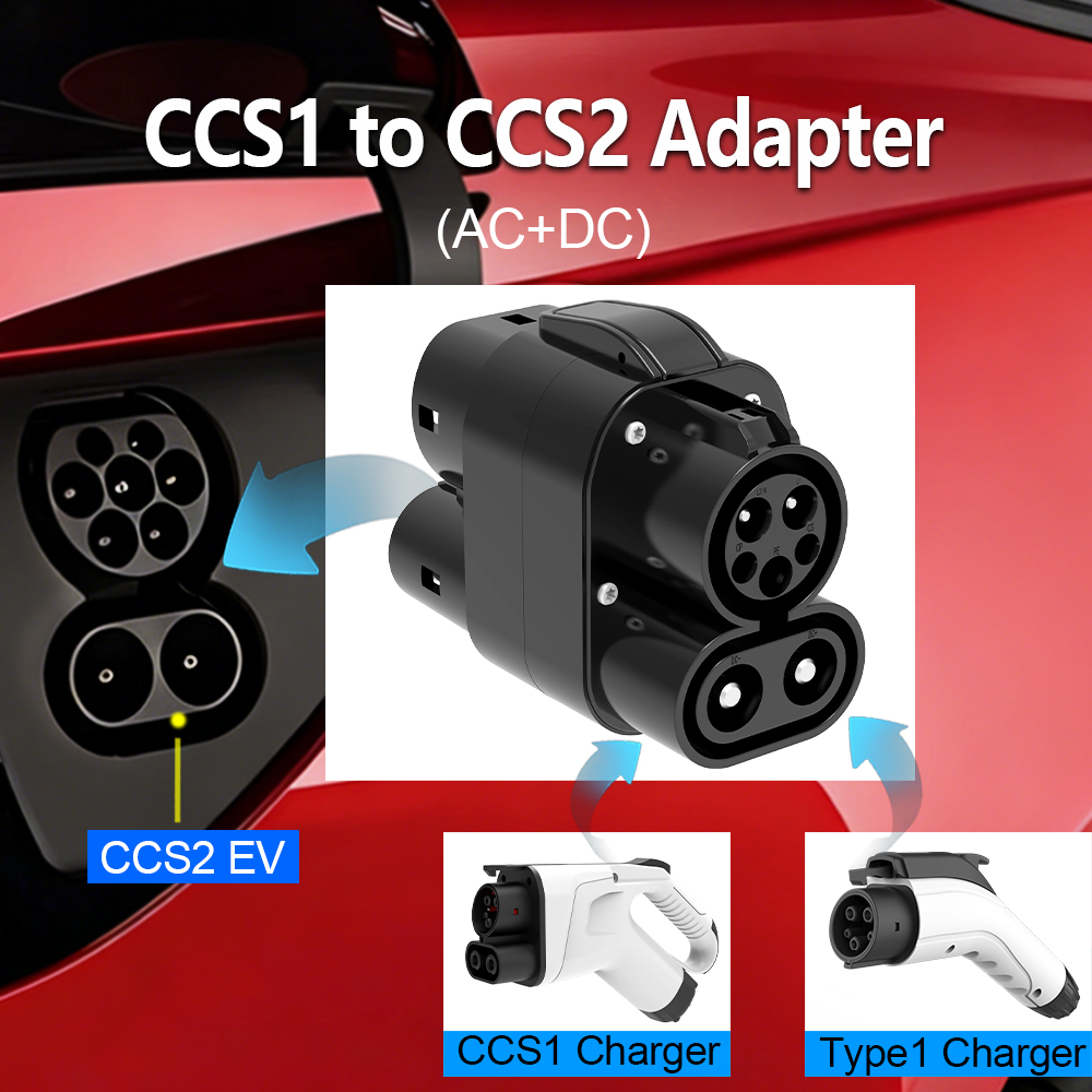 CCS1 to CCS2 EV Adapter AC+DC  - Ccs2 To Ccs1 Fast Charge Adapter 250Kw review and price